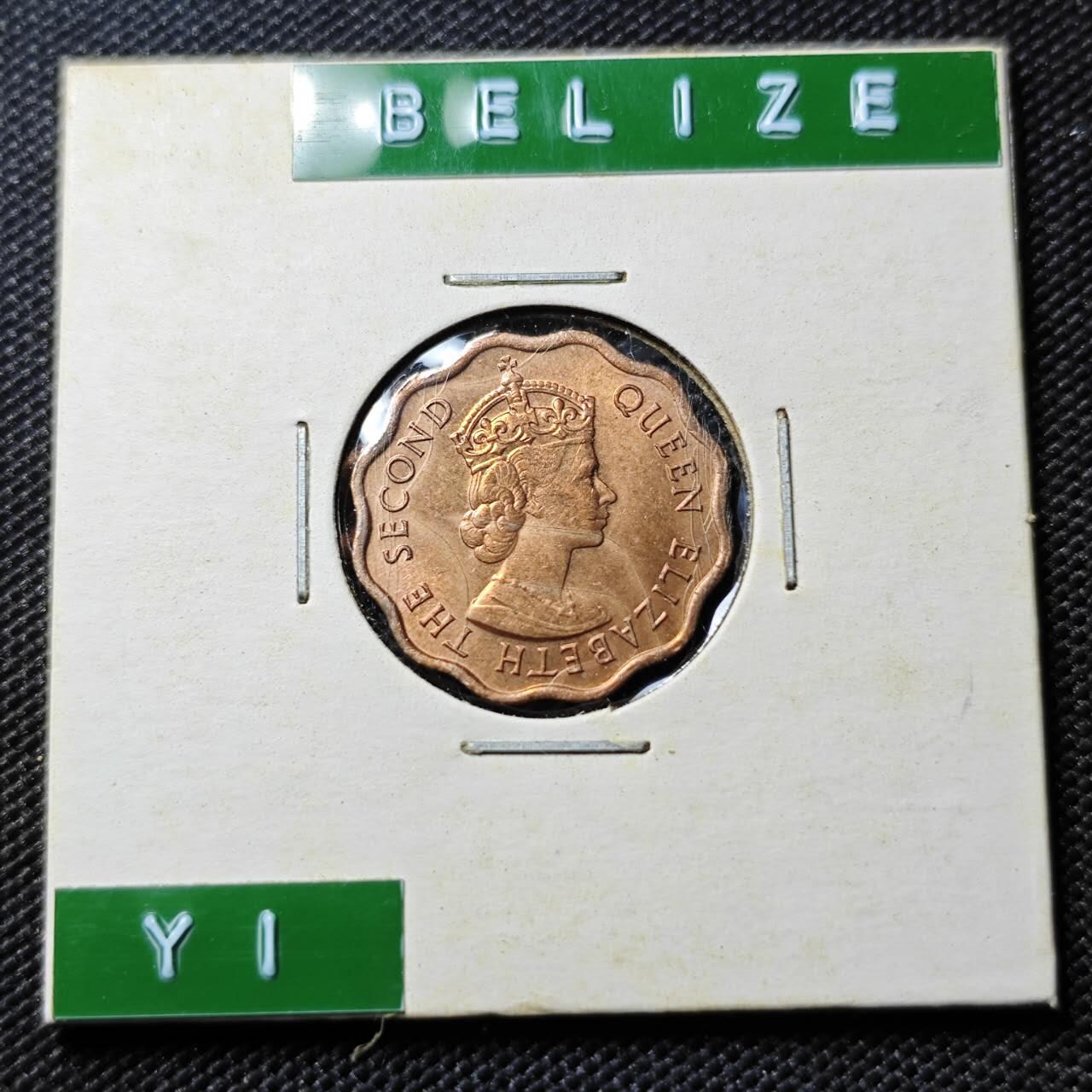 KK钱币收藏小铺  第394期  2月预留时间 周末发货 19741洪都拉斯1分铜币 好品