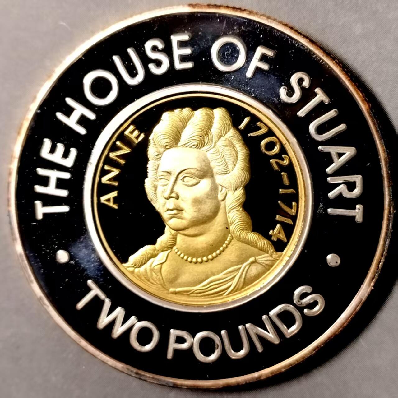 长老汇蛇年精选第九十八场拍卖 根西2006年精制克朗型纪念币 母子币 君主系列 安妮女王， 发行量稀少