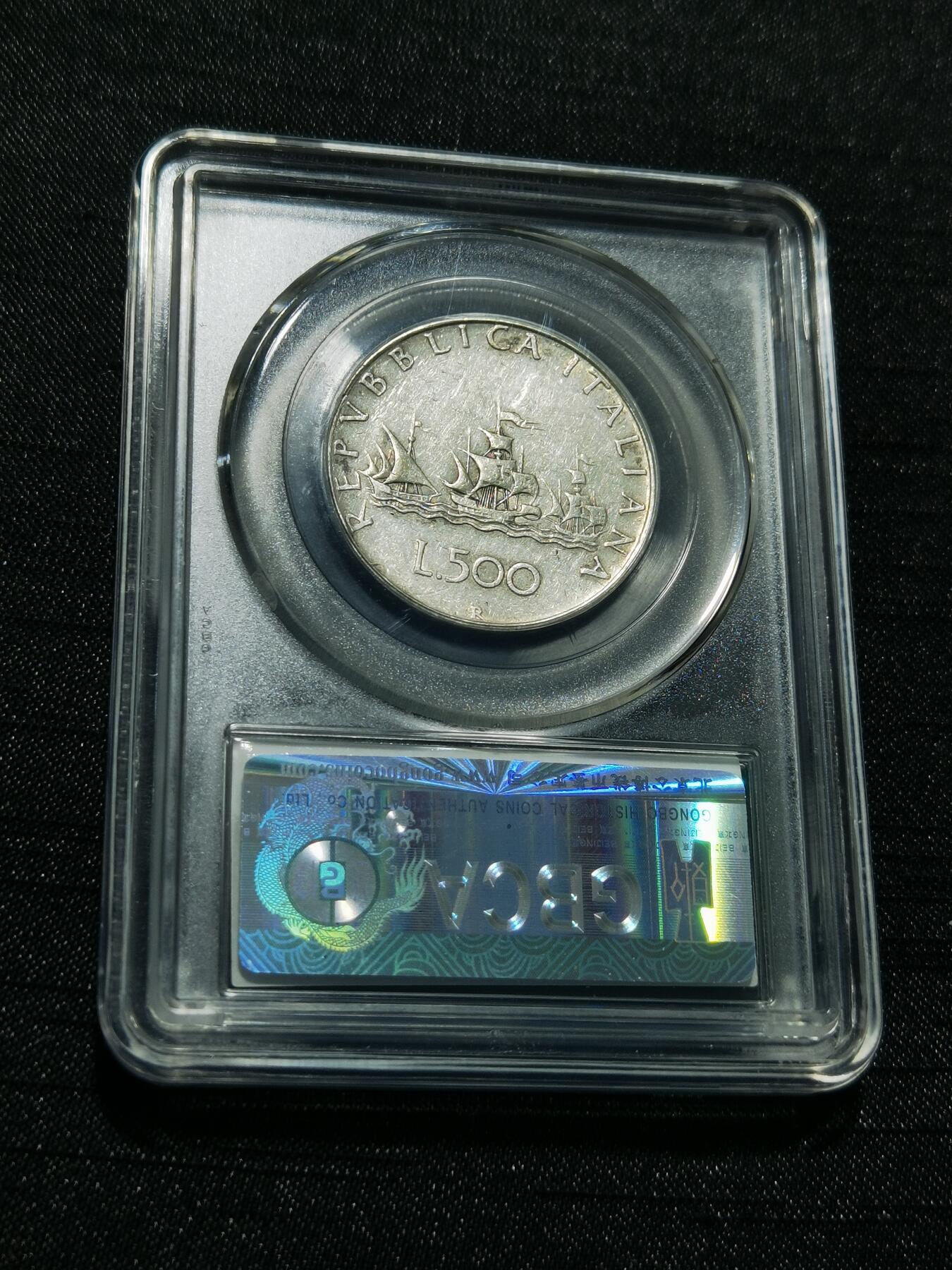 天下钱庄专场欢迎参拍 意大利少女500里拉银币