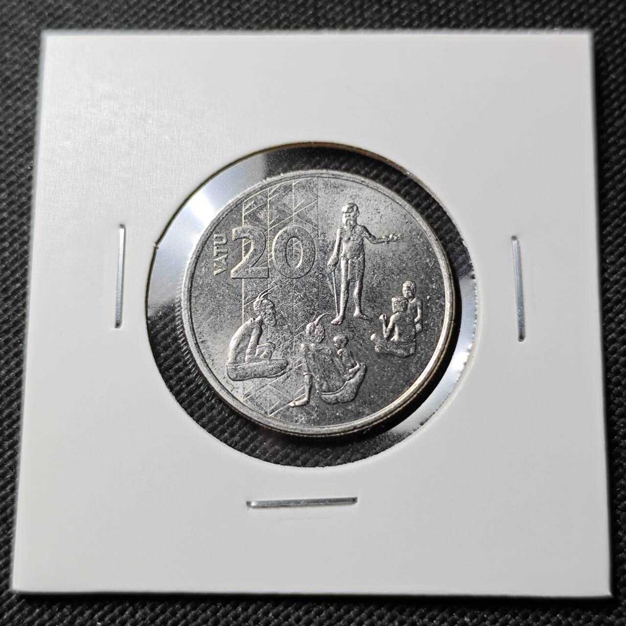 KK钱币收藏小铺  第393期  2月预留时间 周末发货  瓦努阿图20图瓦