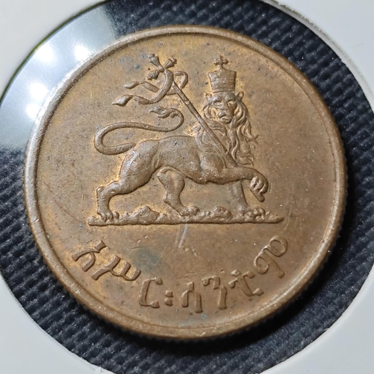 KK钱币收藏小铺  第393期  2月预留时间 周末发货  埃塞俄比亚10分铜币