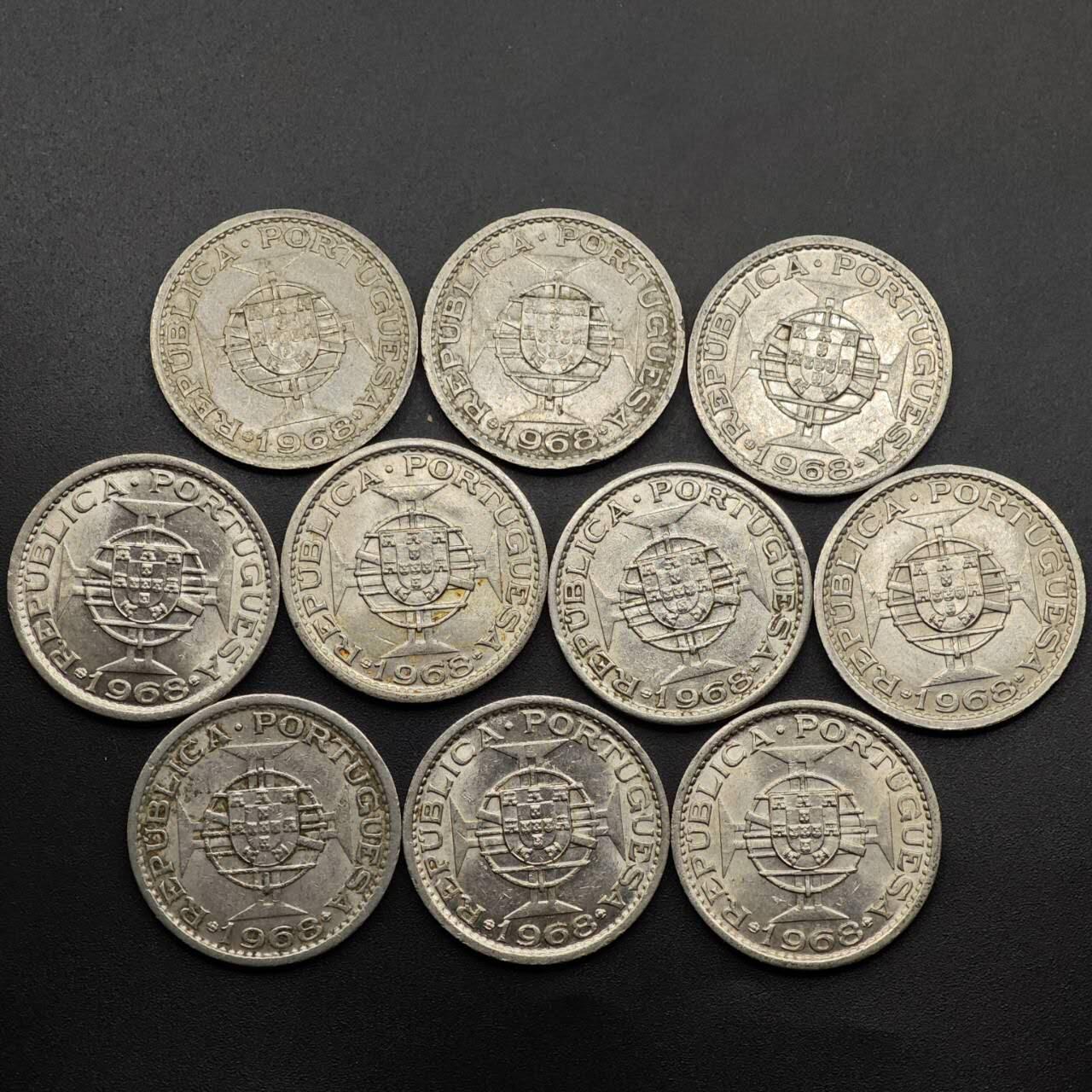  【淘币小摊】限时拍第八百六十六拍   散币场    年前最后一周之前预留8号9号全部发出请更换最新收货地址不方便收货的请勿参拍或者顺丰到付 澳门1968年壹圆10枚