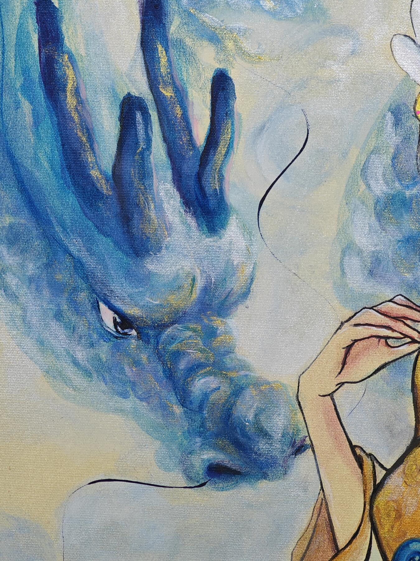 白泽拍卖卡牌手绘专场第32期（愿得长如此 年年物侯新） 2025 骋妍手绘画 尺寸：32cm*38cm  骋妍亲签