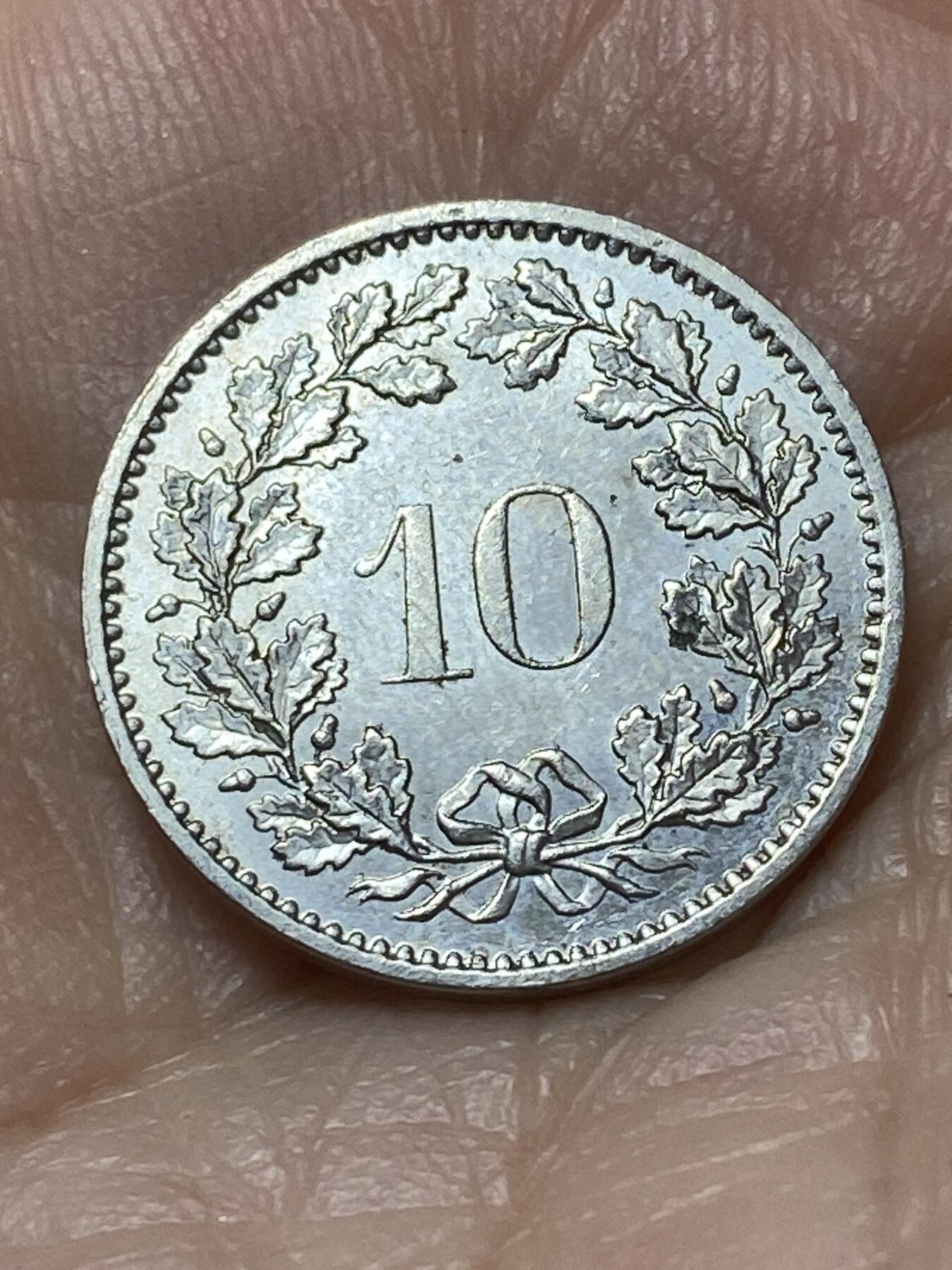 2026年第二十场(总第一百八十九场）外国好品散币场(免佣金) 瑞士🇨🇭1977年10拉彭(第二版，无标版)