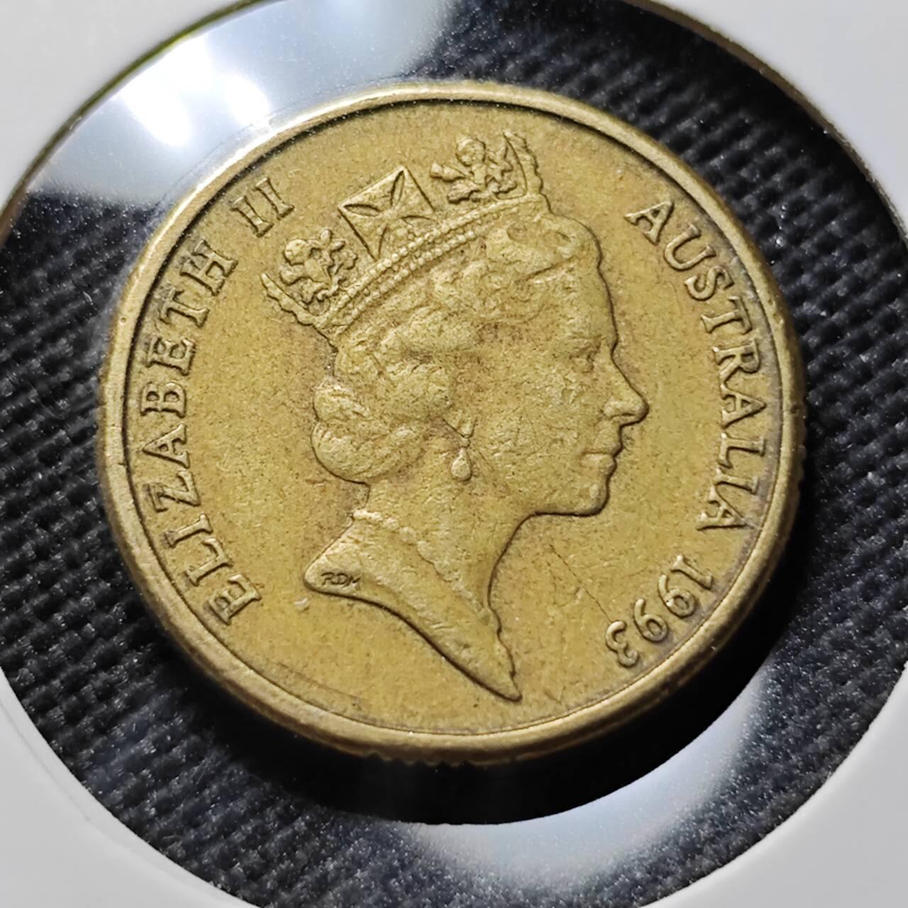 KK钱币收藏小铺  第394期  2月预留时间 周末发货  1993澳大利亚土著人2元