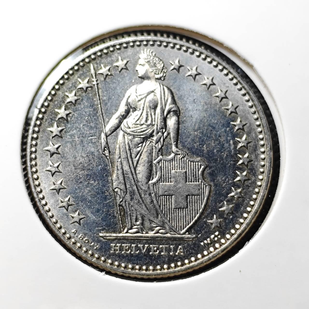 KK钱币收藏小铺  第394期  2月预留时间 周末发货  1999瑞士2法郎