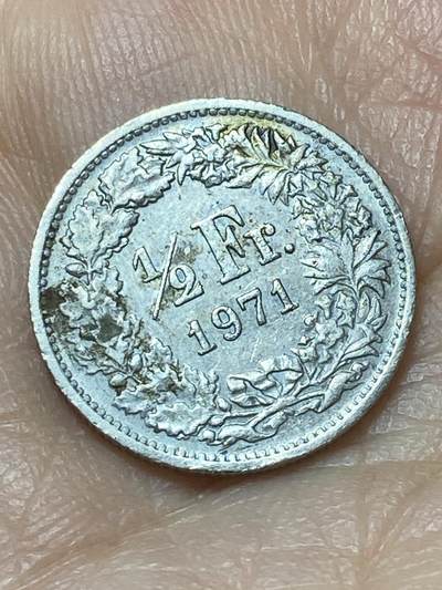 2026年第二十场(总第一百八十九场）外国好品散币场(免佣金) - 瑞士🇨🇭1971年1/2法郎(第三版，无标版)