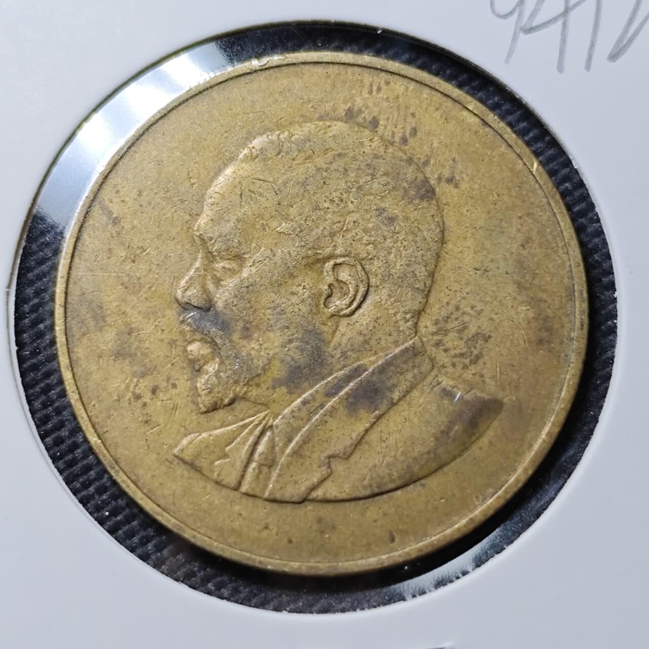 KK钱币收藏小铺  第394期  2月预留时间 周末发货  1967肯尼亚10分 早年份开国头像无字版