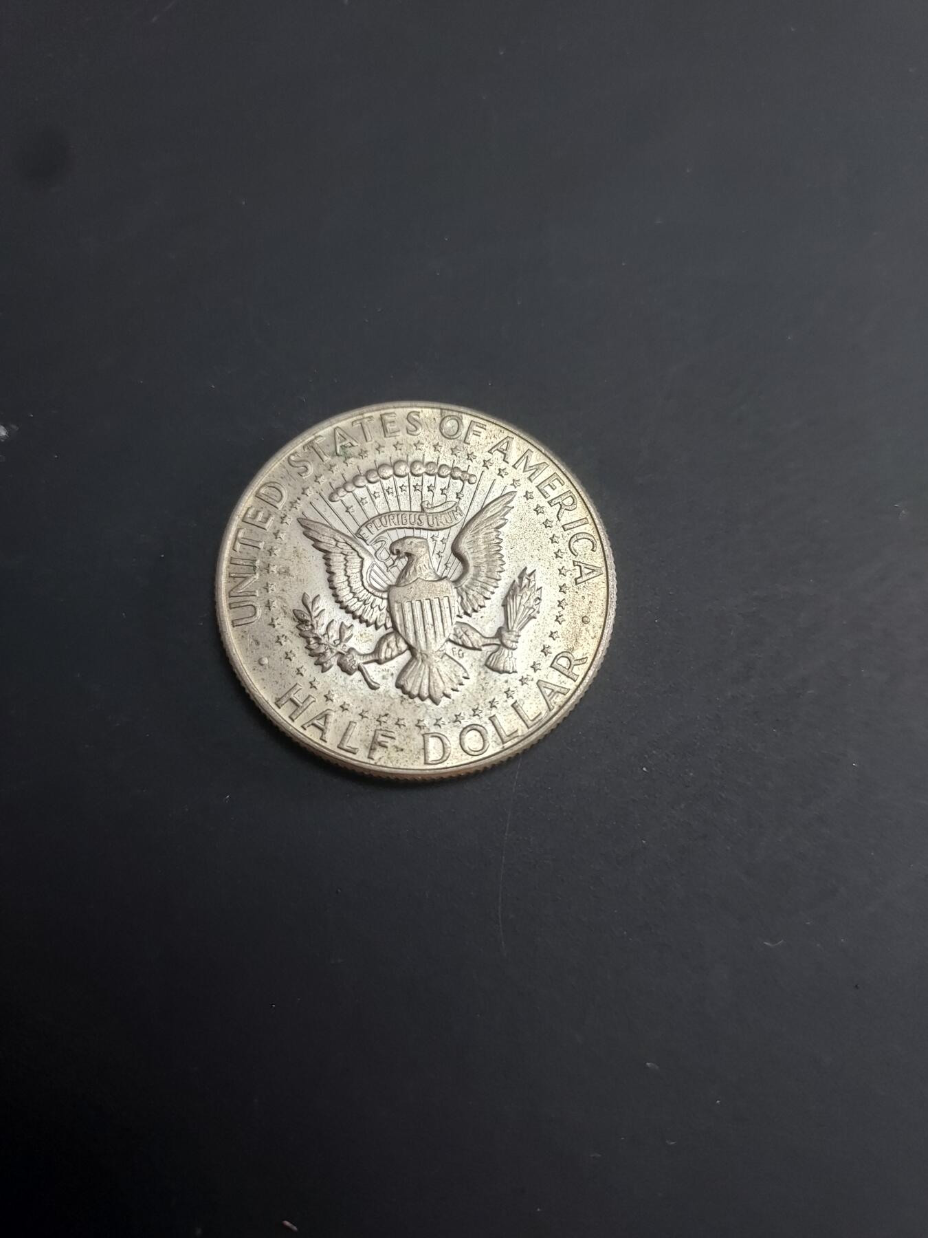 博彦收藏   2月9日 8点钱币专场 全场包邮 1968 美国半圆银币 11.3g 0.4银