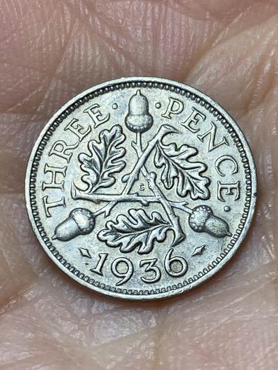 2026年第二十场(总第一百八十九场）外国好品散币场(免佣金) - 英国🇬🇧1936年3便士银币(乔治五世逝世年，第三版关门年，500银)