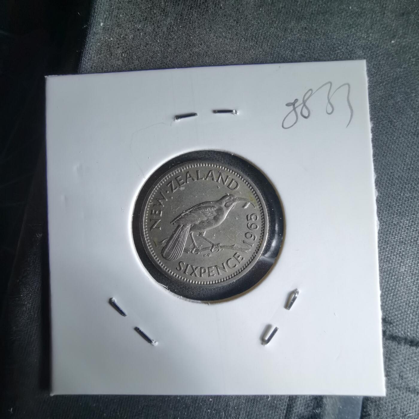 沼泽如烟--第988场 新西兰1965年6便士