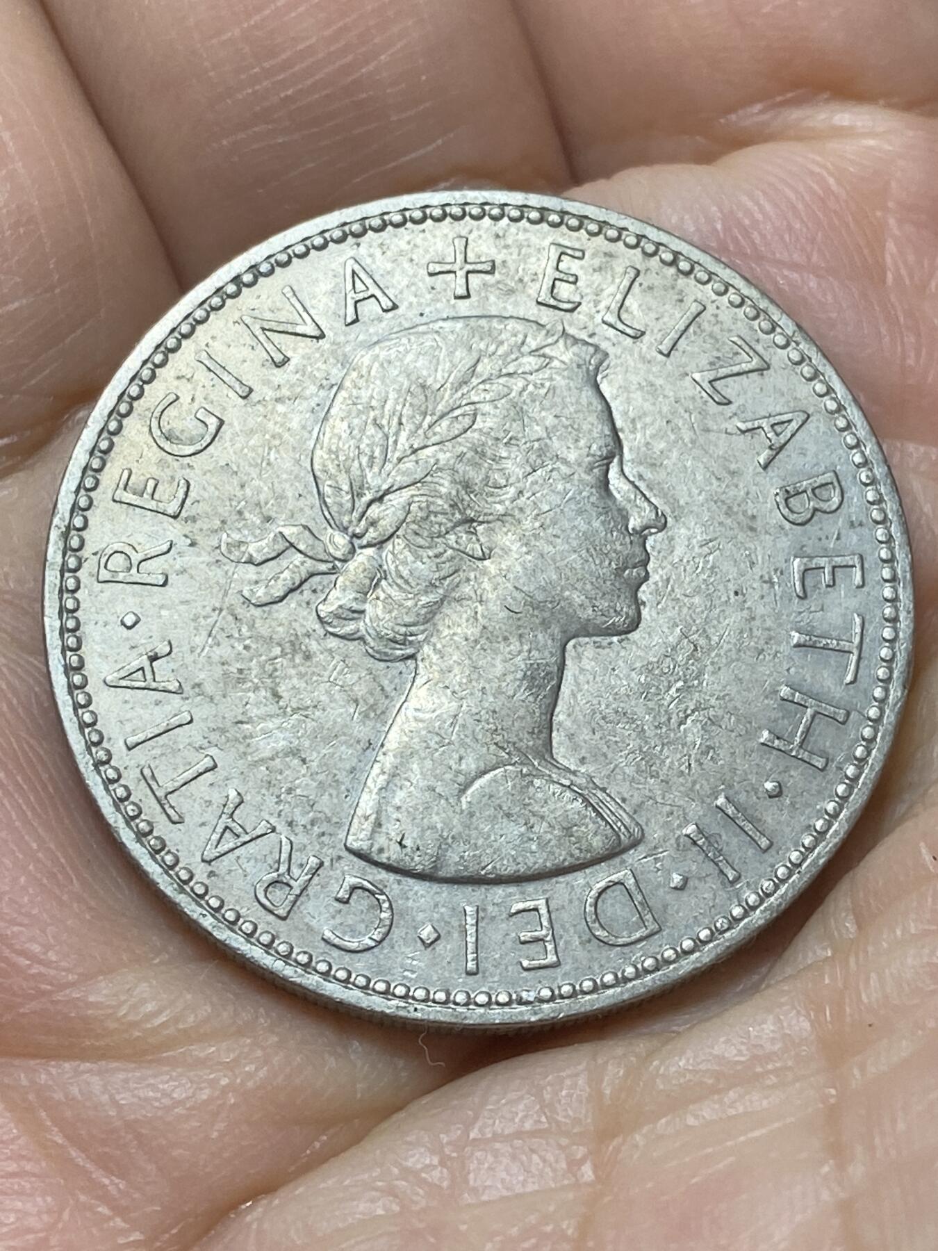 2026年第二十场(总第一百八十九场）外国好品散币场(免佣金) 英国🇬🇧1963年半克朗(伊丽莎白二世青年桂冠第二版)