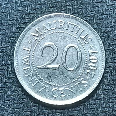 逸泉钱币2026B第十场世界钱币纪念币专场B1231-1615 - 1279毛里求斯20分