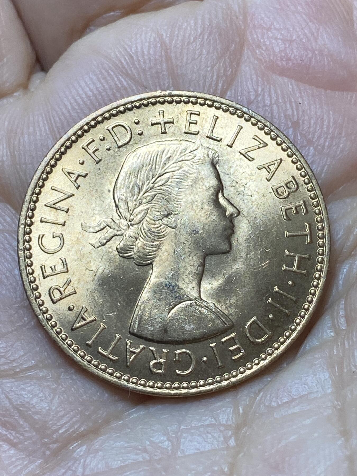 2026年第二十场(总第一百八十九场）外国好品散币场(免佣金) 原光好品–英国🇬🇧1967年1/2便士(伊丽莎白二世青年桂冠第二版，普制币关门年)