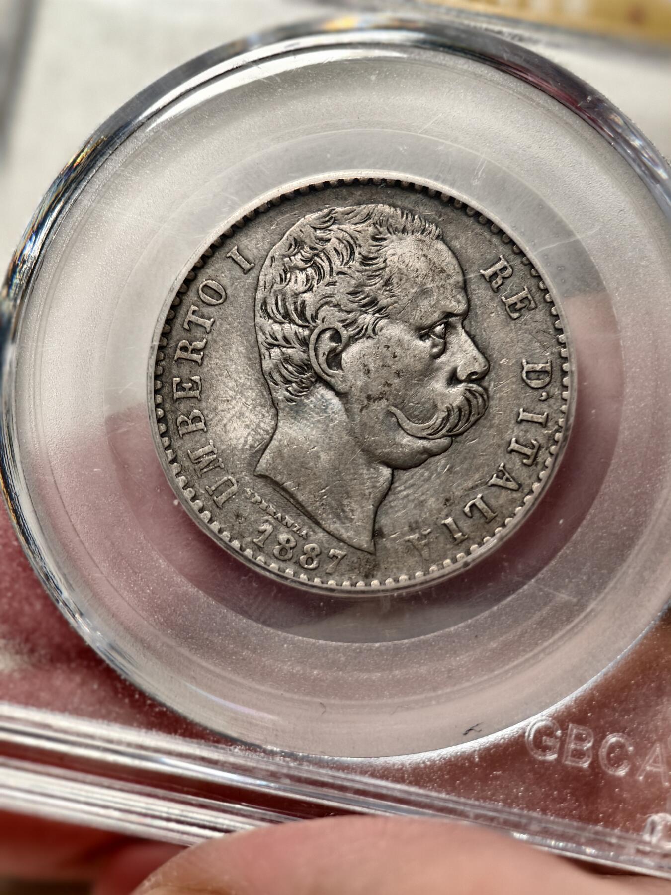 抚柳草堂-第十二期章牌钱币  奖章勋章限时免佣 满百包邮 放漏专场 1887意大利2里拉银币 翁贝托一世 北京公博xf45流通好品 细节都在