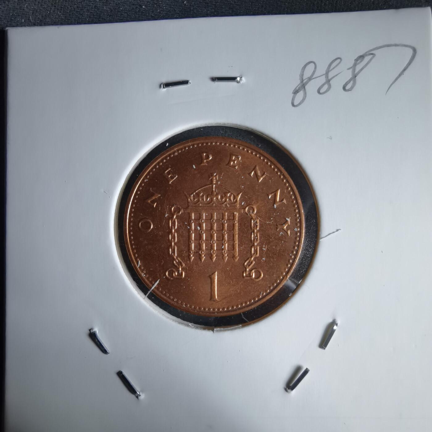 沼泽如烟--第988场 英国1999年1便士