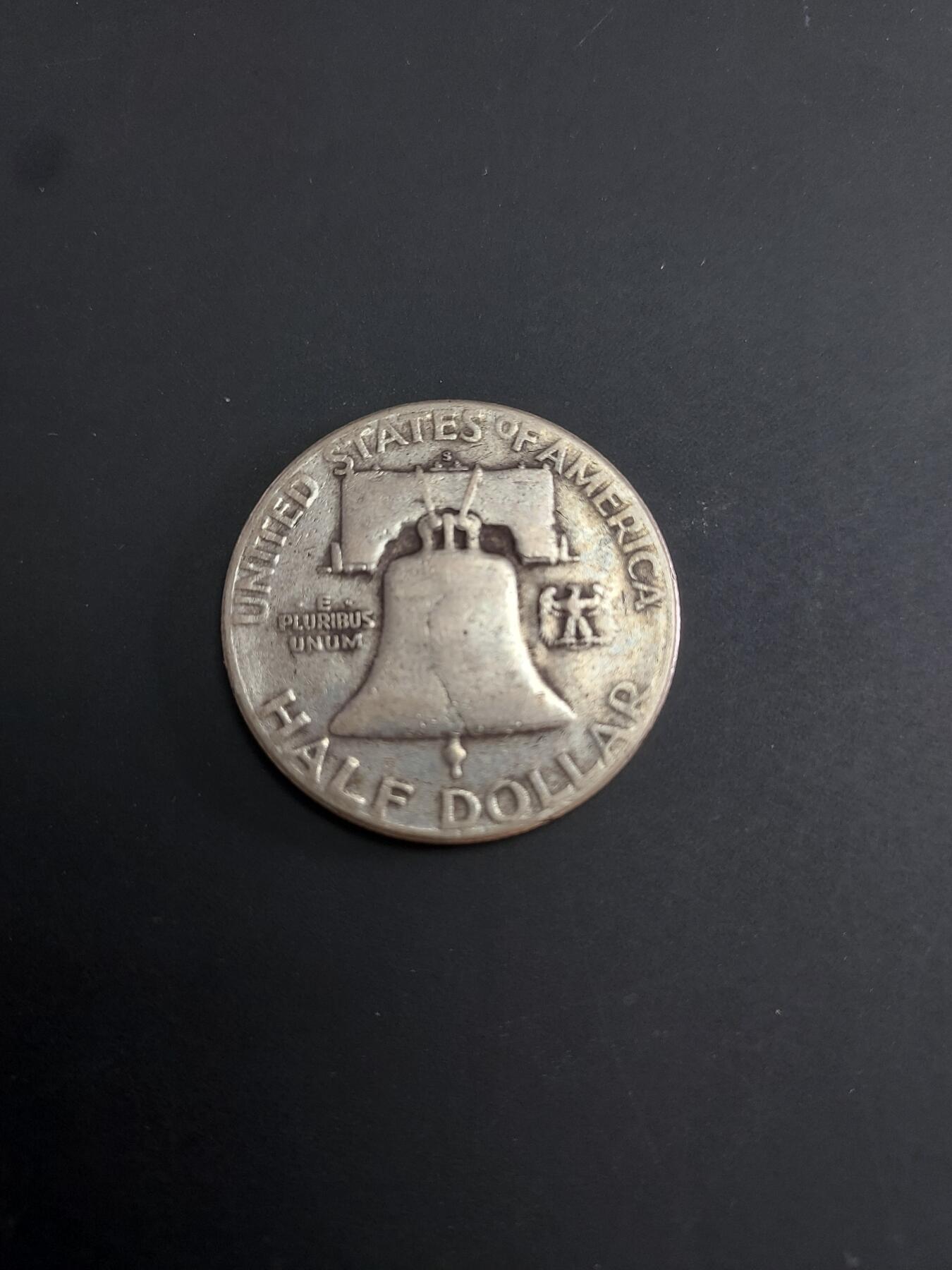 博彦收藏   2月9日 8点钱币专场 全场包邮 1951 美国半圆银币 12.3g 0.9银 