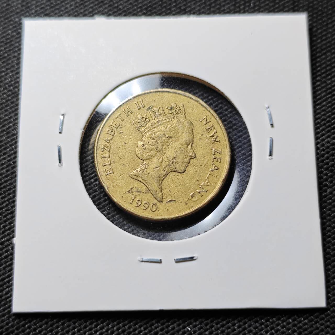 KK钱币收藏小铺  第394期  2月预留时间 周末发货 1990新西兰1元 