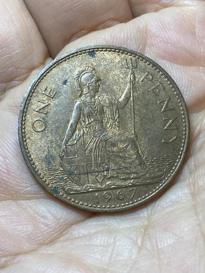 2026年第二十场(总第一百八十九场）外国好品散币场(免佣金) - 英国🇬🇧1967年1便士(伊丽莎白二世青年桂冠第二版，普制币关门年)