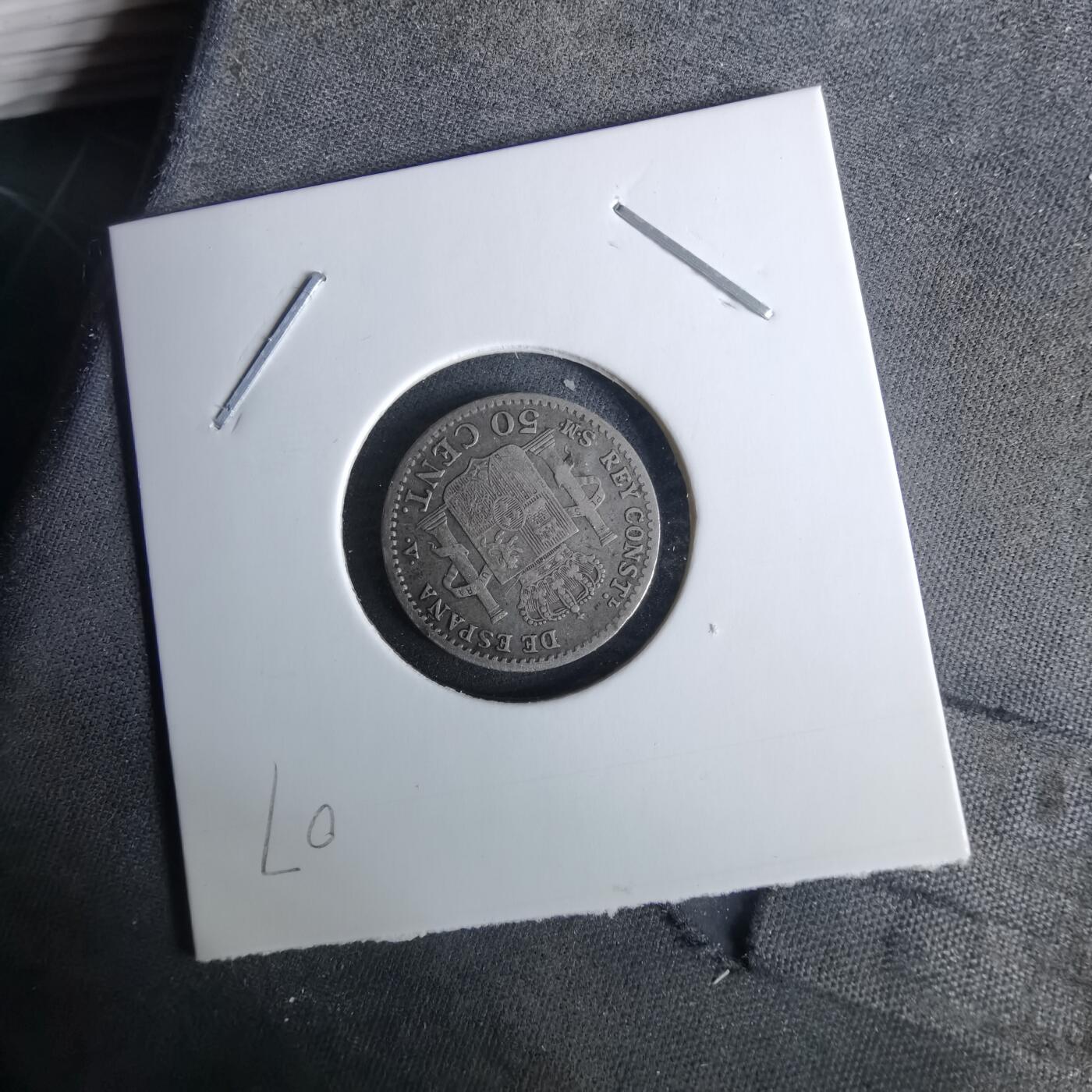 沼泽如烟--第989场 西班牙1904年50分银币阿方索十三世军装版