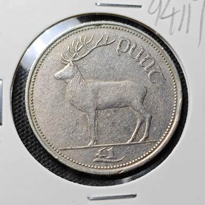 KK钱币收藏小铺  第394期  2月预留时间 周末发货 -  1990爱尔兰1镑