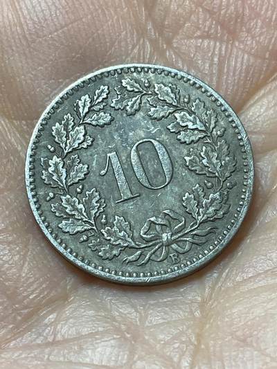 2026年第二十场(总第一百八十九场）外国好品散币场(免佣金) - 稀少早期年份–瑞士🇨🇭1901年10拉彭(第二版，B标伯尔尼造)