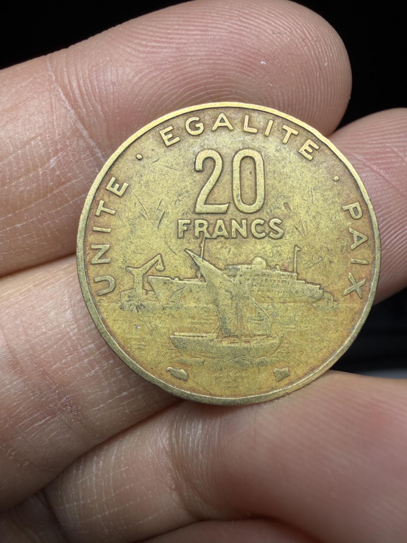 2025年集古藏今外币拍卖第二期-第5场—（总第305拍），可以寄存60天，满160元包邮。 1999年吉布提20法郎