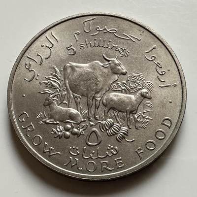 🌹外币初藏🌹🐯2026年第17场 快递将在12号停运 年前需发货的抓紧 ，年后正月十五恢复发货 - 索马里1970年5先令克朗币FAO纪念币