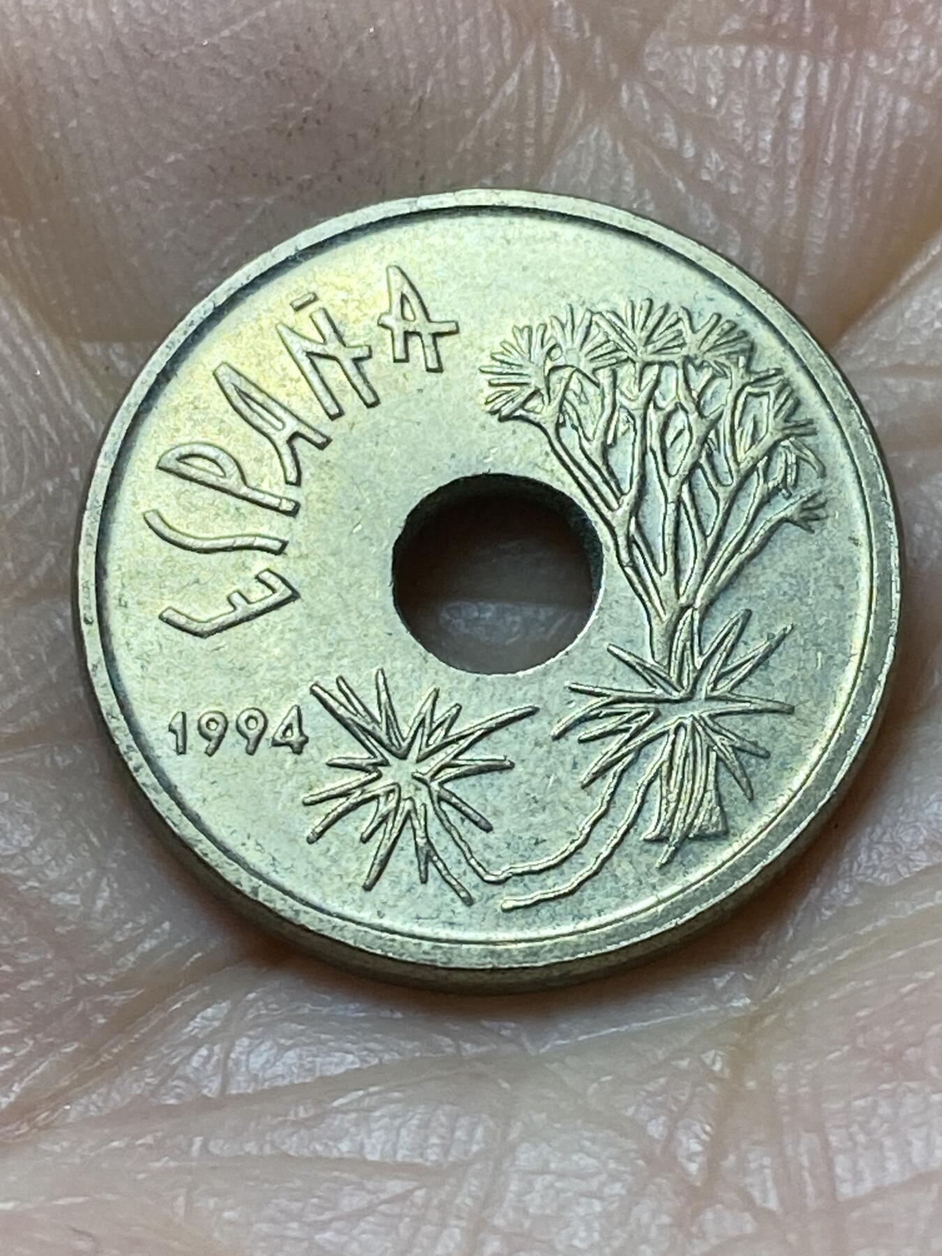 2026年第二十场(总第一百八十九场）外国好品散币场(免佣金) 西班牙🇪🇸1994年25比塞塔(加那利群岛纪念币)