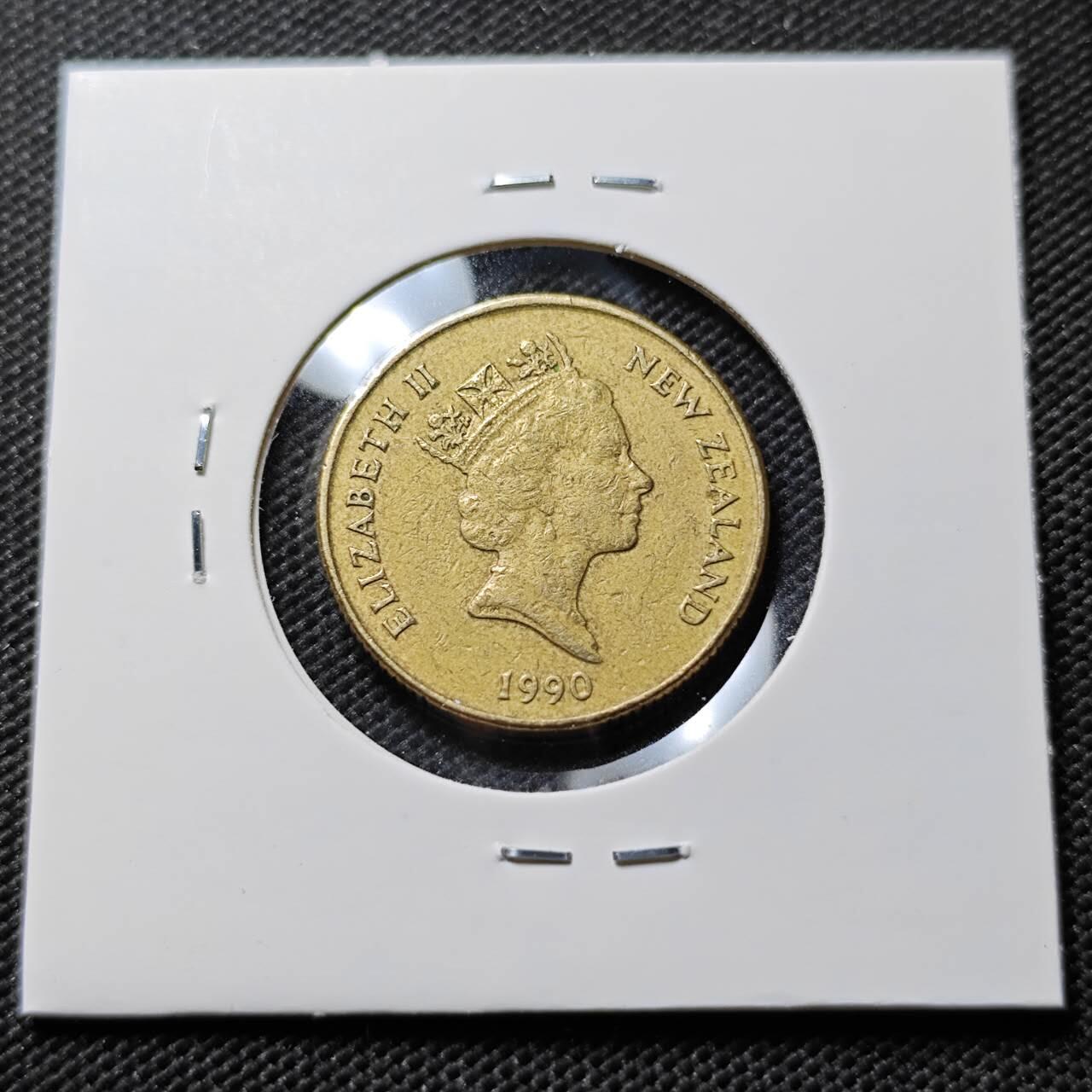 KK钱币收藏小铺  第394期  2月预留时间 周末发货  1990新西兰1元