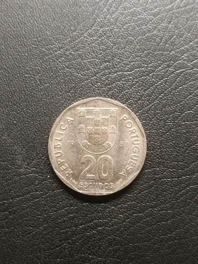 荟藏特别场次第一期——“社长的钢镚堆” - 葡萄牙1987年20艾斯库多 小字面值版 白铜制