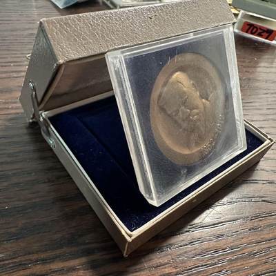 蒂克钱币 -第58场 日本企业章 徽章专场 - 日本 1968年 明治天皇百年纪念 铜章 40mm 32g