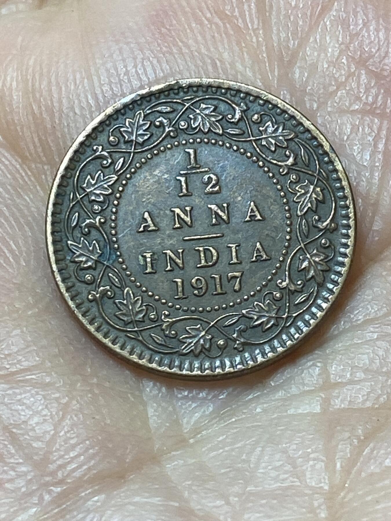 2026年第二十场(总第一百八十九场）外国好品散币场(免佣金) 英属印度1917年1/12安娜(乔治五世时期，C版加尔各答造)