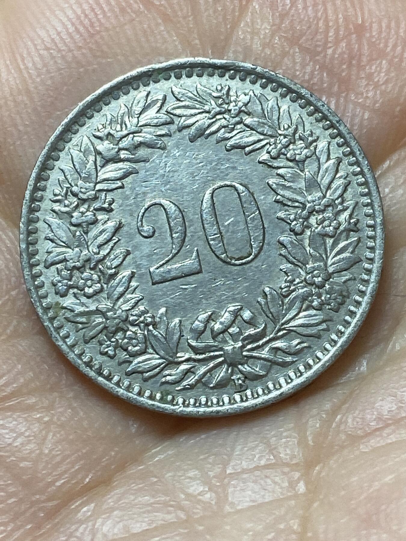 2026年第二十场(总第一百八十九场）外国好品散币场(免佣金) 稀少特年–瑞士🇨🇭1954年20拉彭(第二版，B标伯尔尼造)