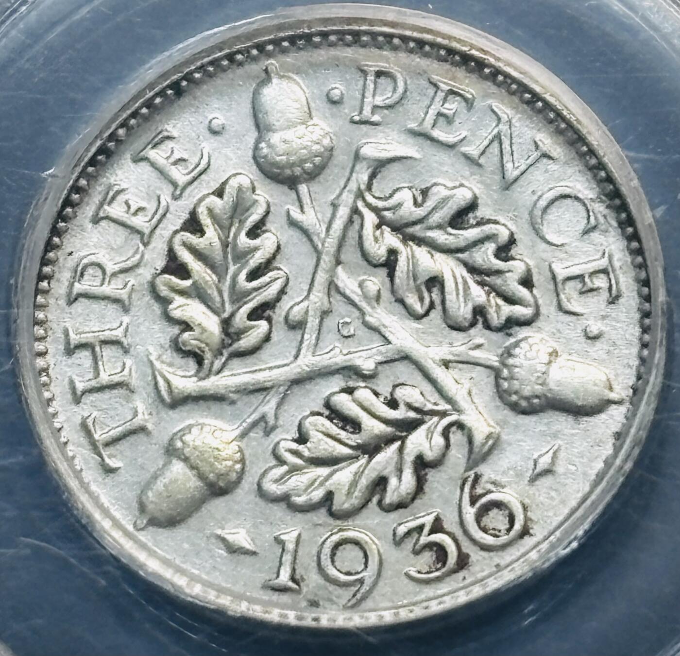 【金马踏春，泉马奔腾】2026 年新年贺岁场，（定于年初五接财神截拍）祝各位老板马到成功，马上有钱，愿岁岁平安喜乐顺遂 1936 年英国乔治五世 3 便士银币，公博评级 MS61 分