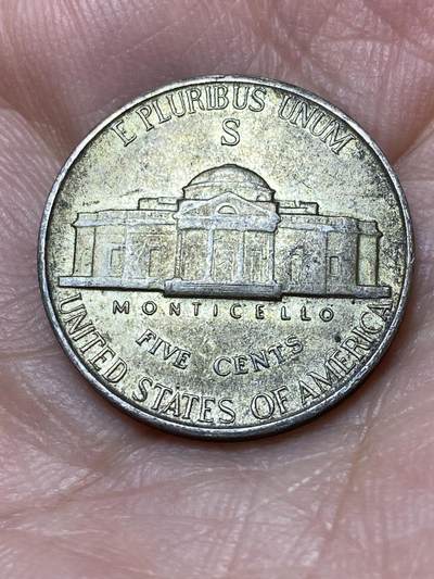 2026年第二十场(总第一百八十九场）外国好品散币场(免佣金) - 好品–美国🇺🇸1943年5分银币(杰斐逊5分第二版，S标旧金山造，350银)