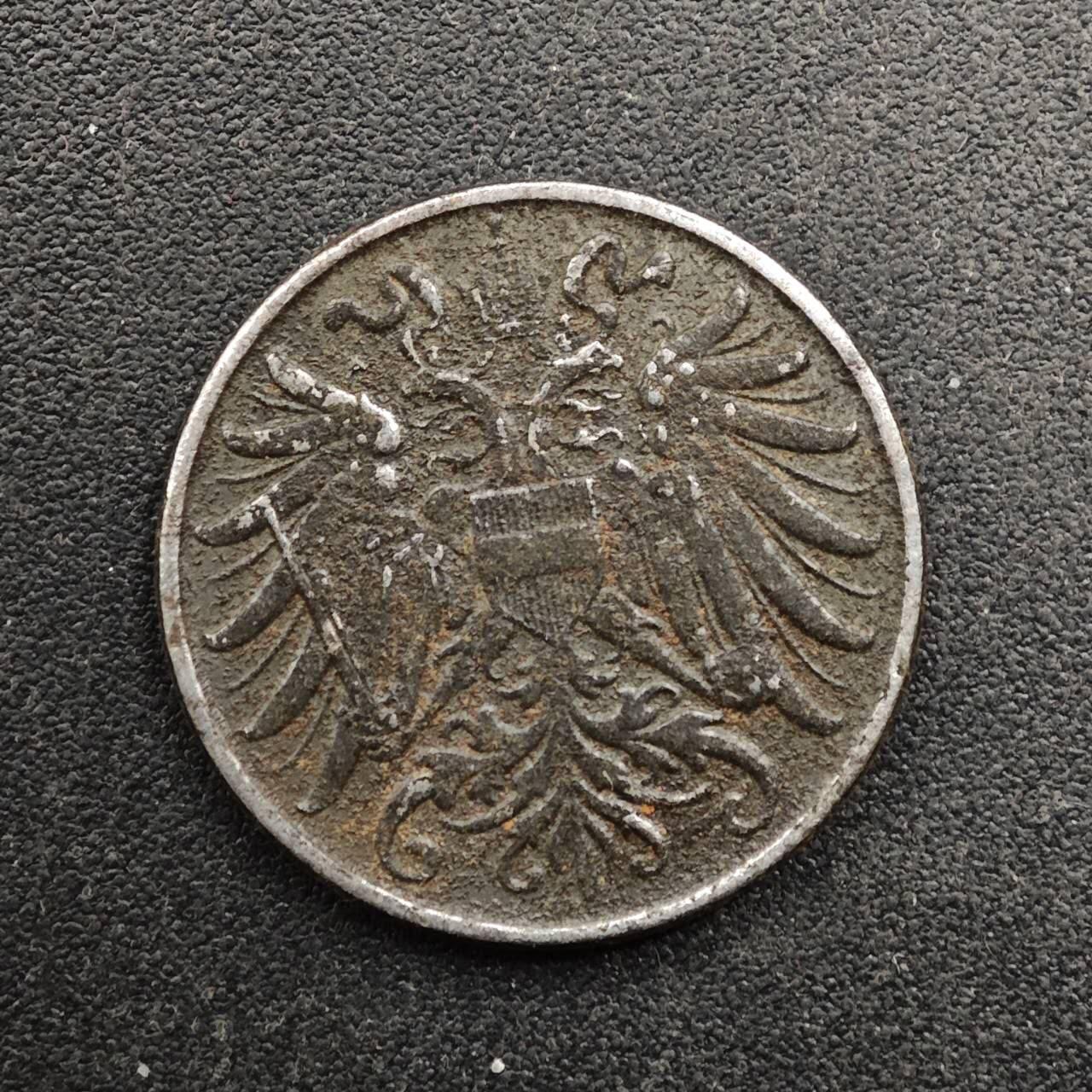  【淘币小摊】限时拍第八百六十六拍   散币场    年前最后一周之前预留8号9号全部发出请更换最新收货地址不方便收货的请勿参拍或者顺丰到付 奥地利1917年2赫勒铁币