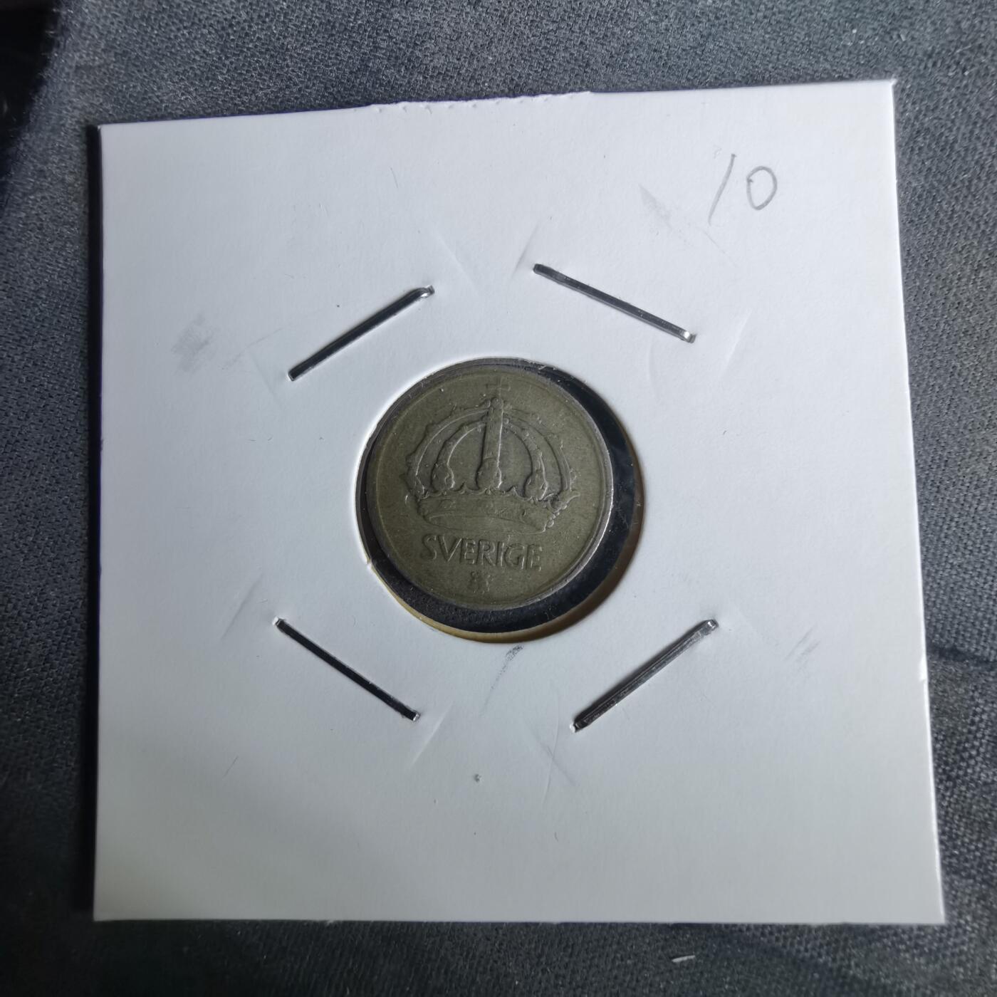 沼泽如烟--第989场 瑞典1945年10欧尔银币