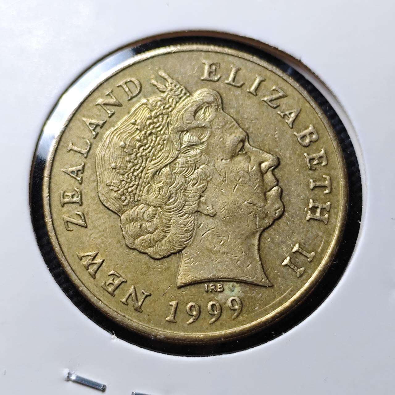 KK钱币收藏小铺  第394期  2月预留时间 周末发货  1999新西兰2元