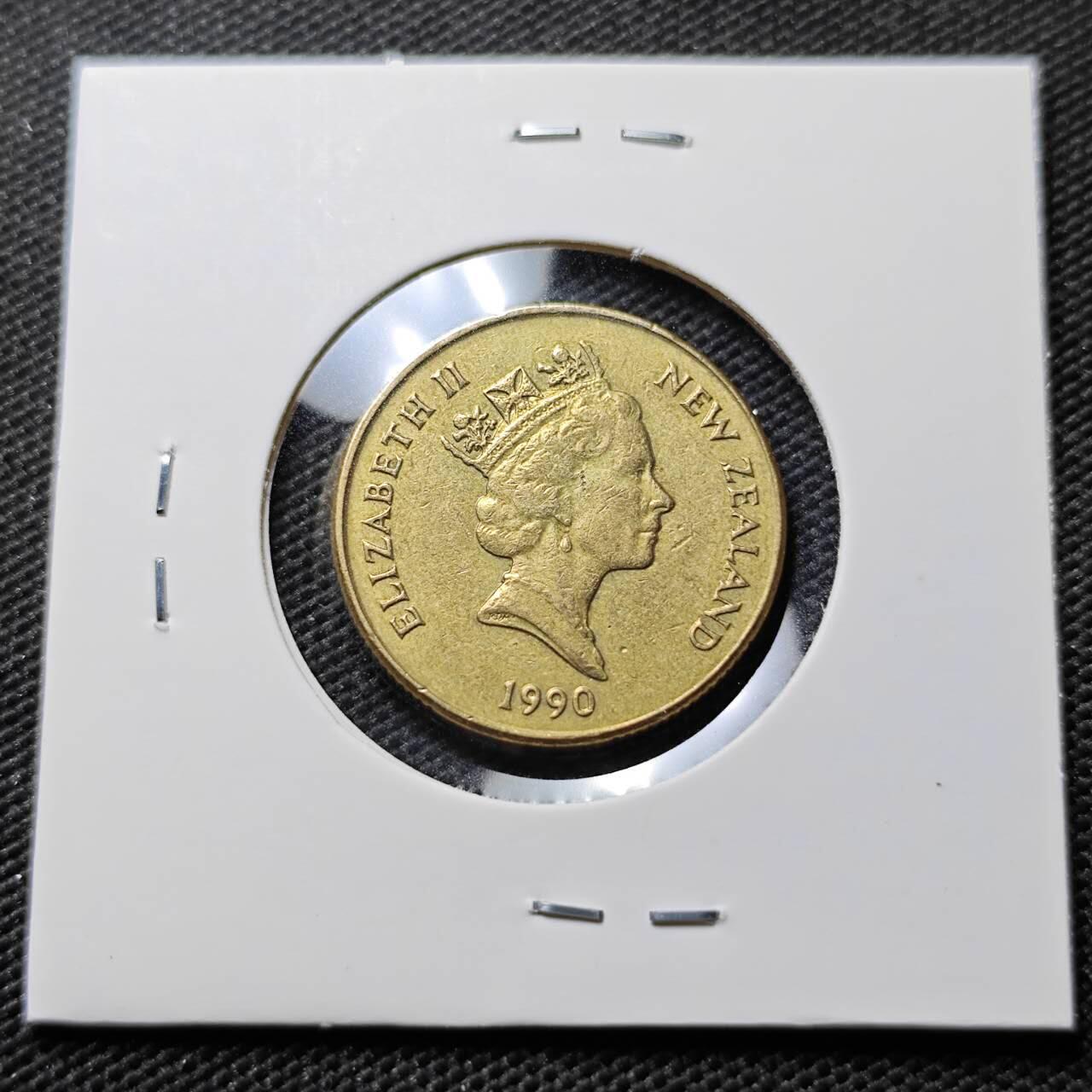 KK钱币收藏小铺  第394期  2月预留时间 周末发货 1990新西兰1元 