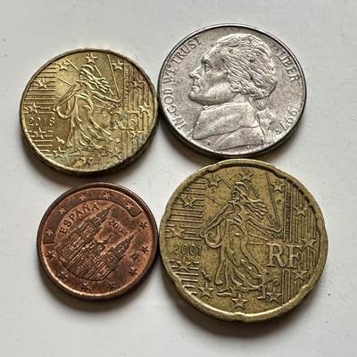 🌹外币初藏🌹🐯2026年第17场 快递将在12号停运 年前需发货的抓紧 ，年后正月十五恢复发货 - 美欧4枚