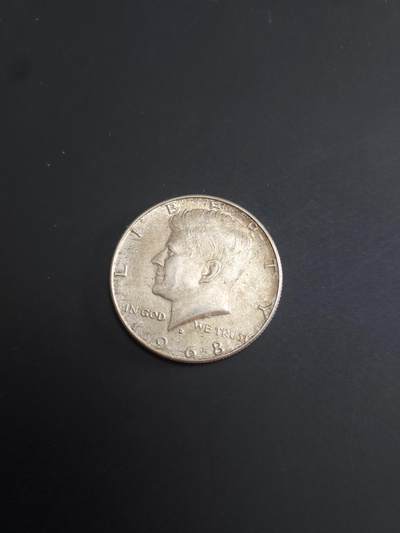 博彦收藏   2月9日 8点钱币专场 全场包邮 - 1968 美国半圆银币 11.3g 0.4银 
