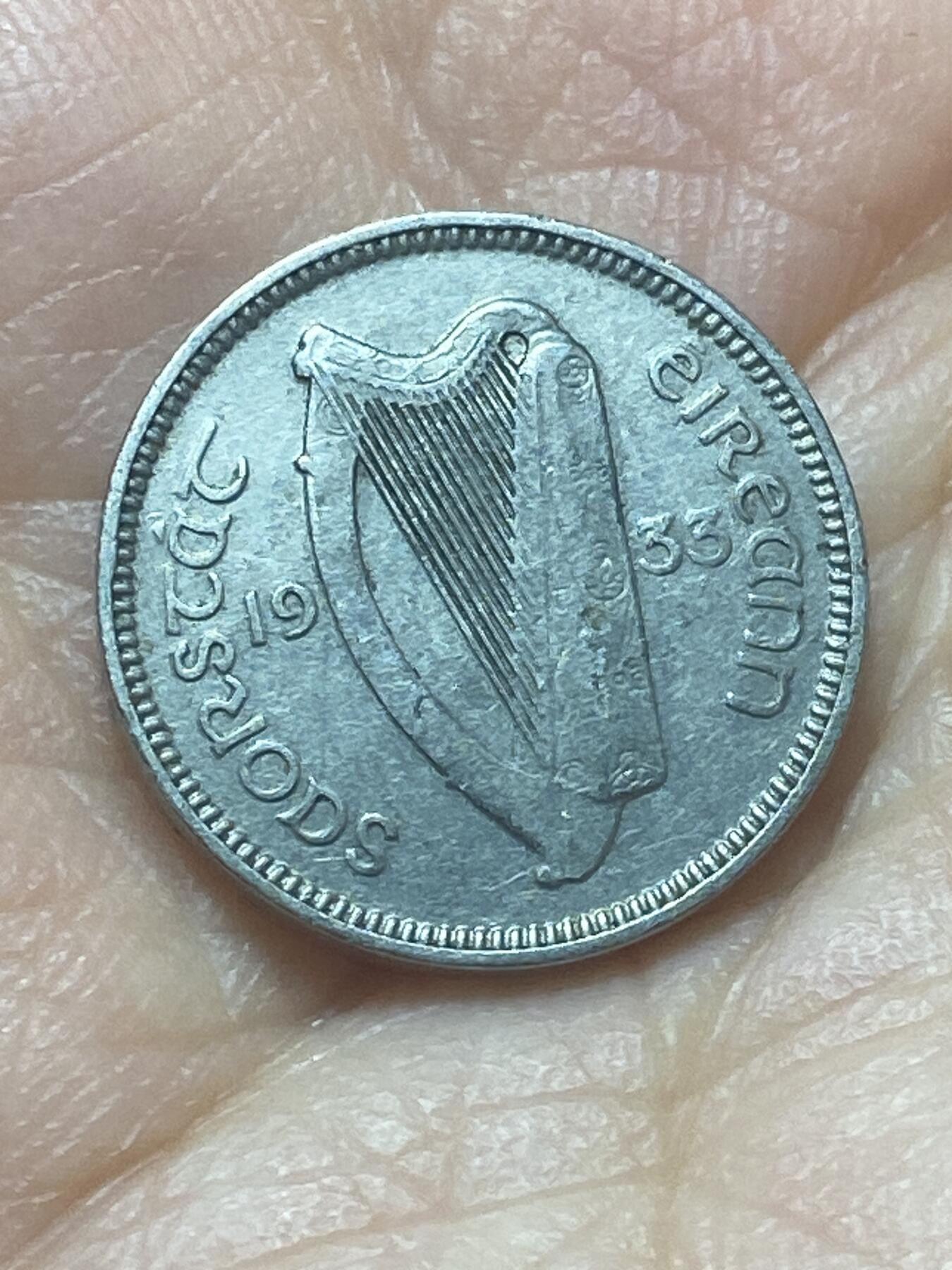 2026年第二十场(总第一百八十九场）外国好品散币场(免佣金) 稀年–爱尔兰1933年3便士(英辖自由邦时期)