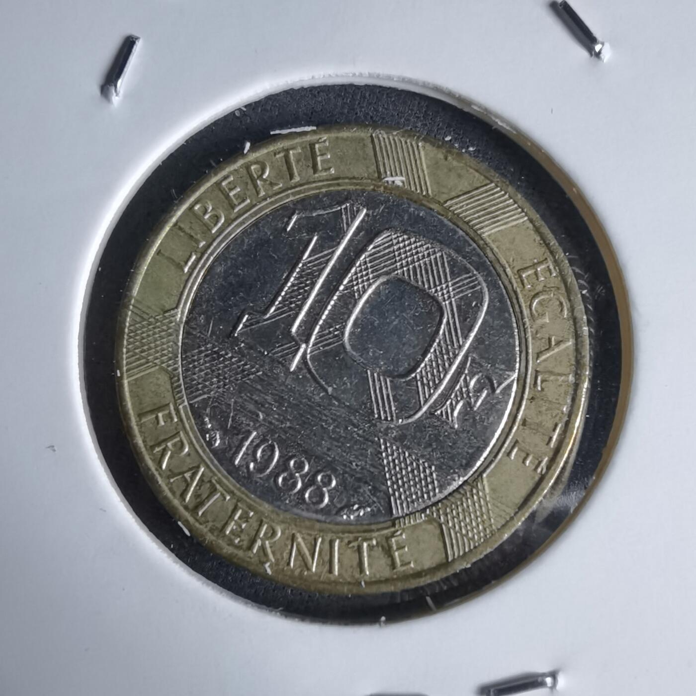 沼泽如烟--第988场 法国1988年10法郎