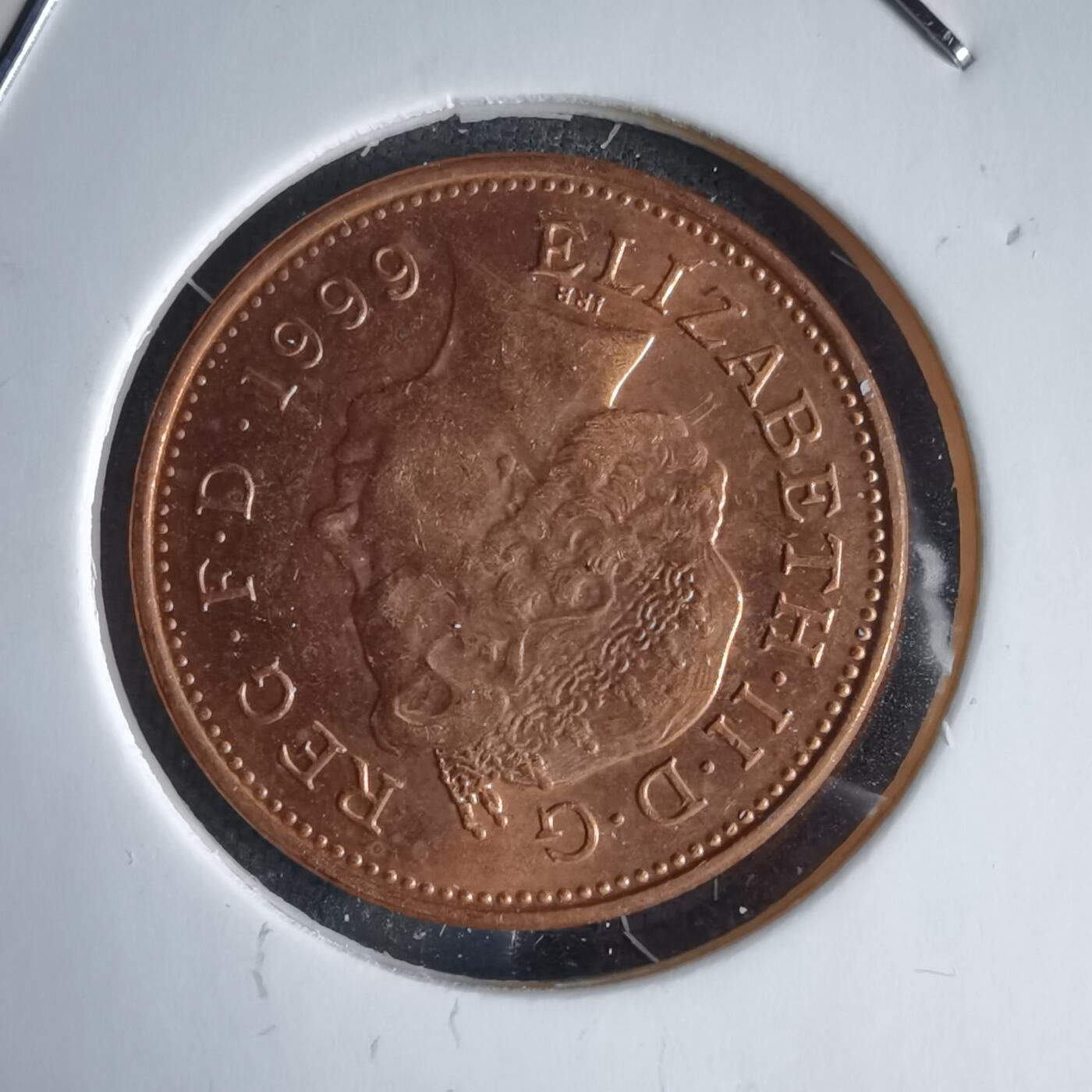 沼泽如烟--第988场 英国1999年1便士