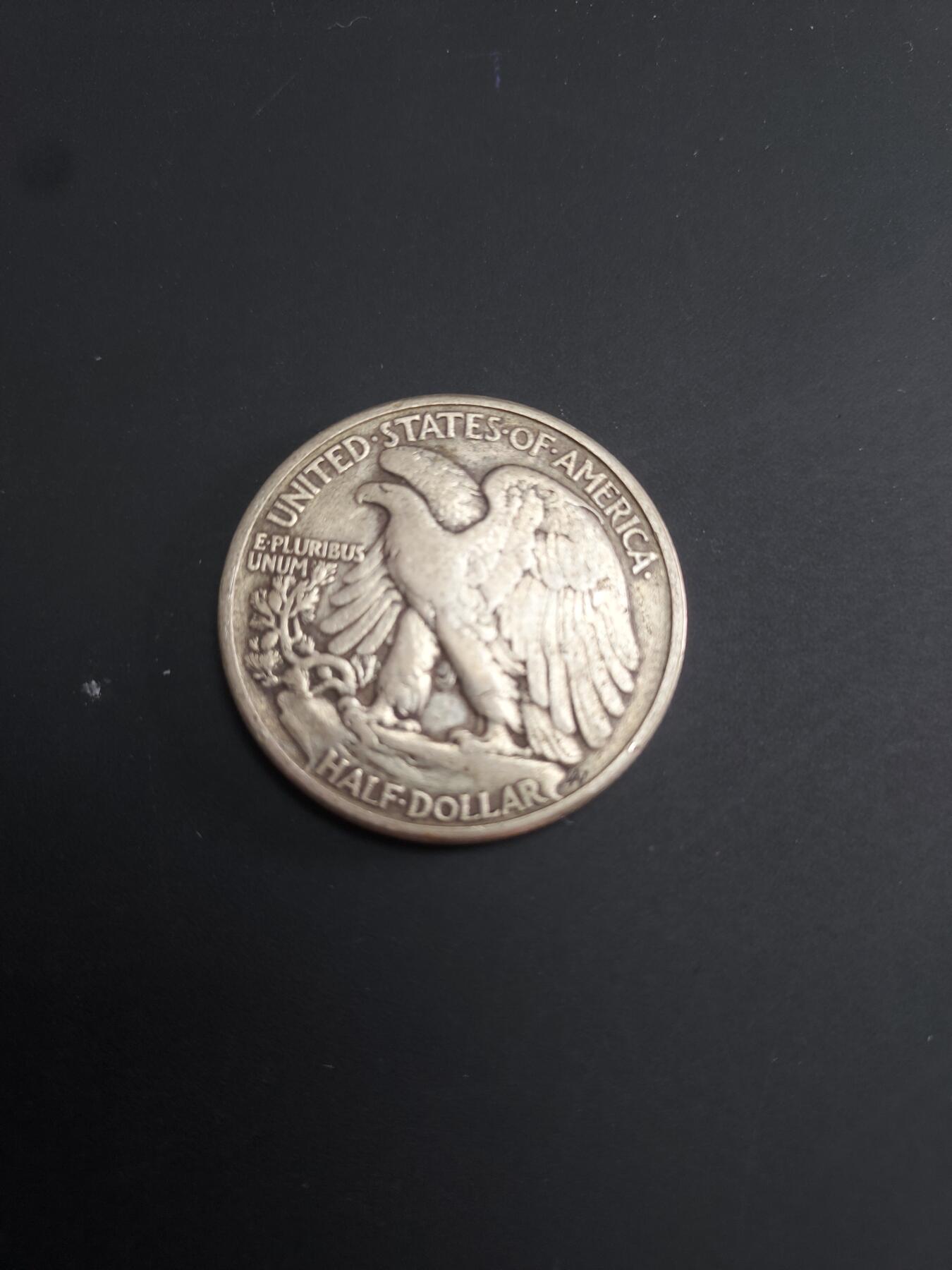 博彦收藏   2月9日 8点钱币专场 全场包邮 1943 美国半圆银币 12.3g 0.9银 