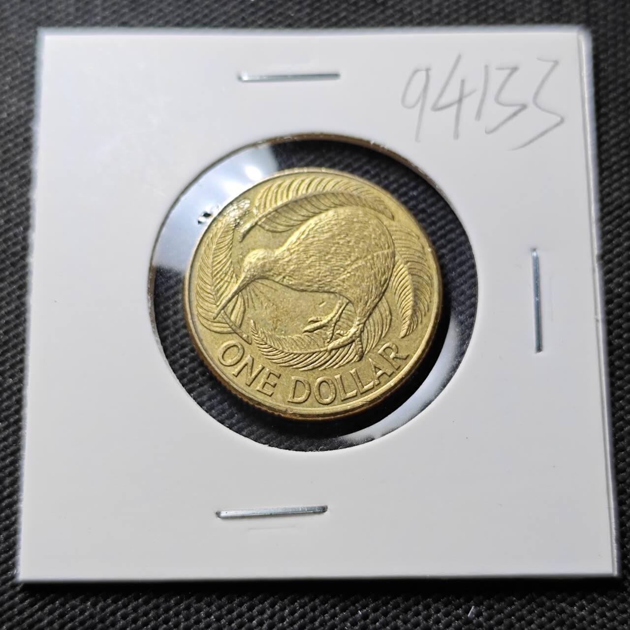 KK钱币收藏小铺  第394期  2月预留时间 周末发货 1990新西兰1元 