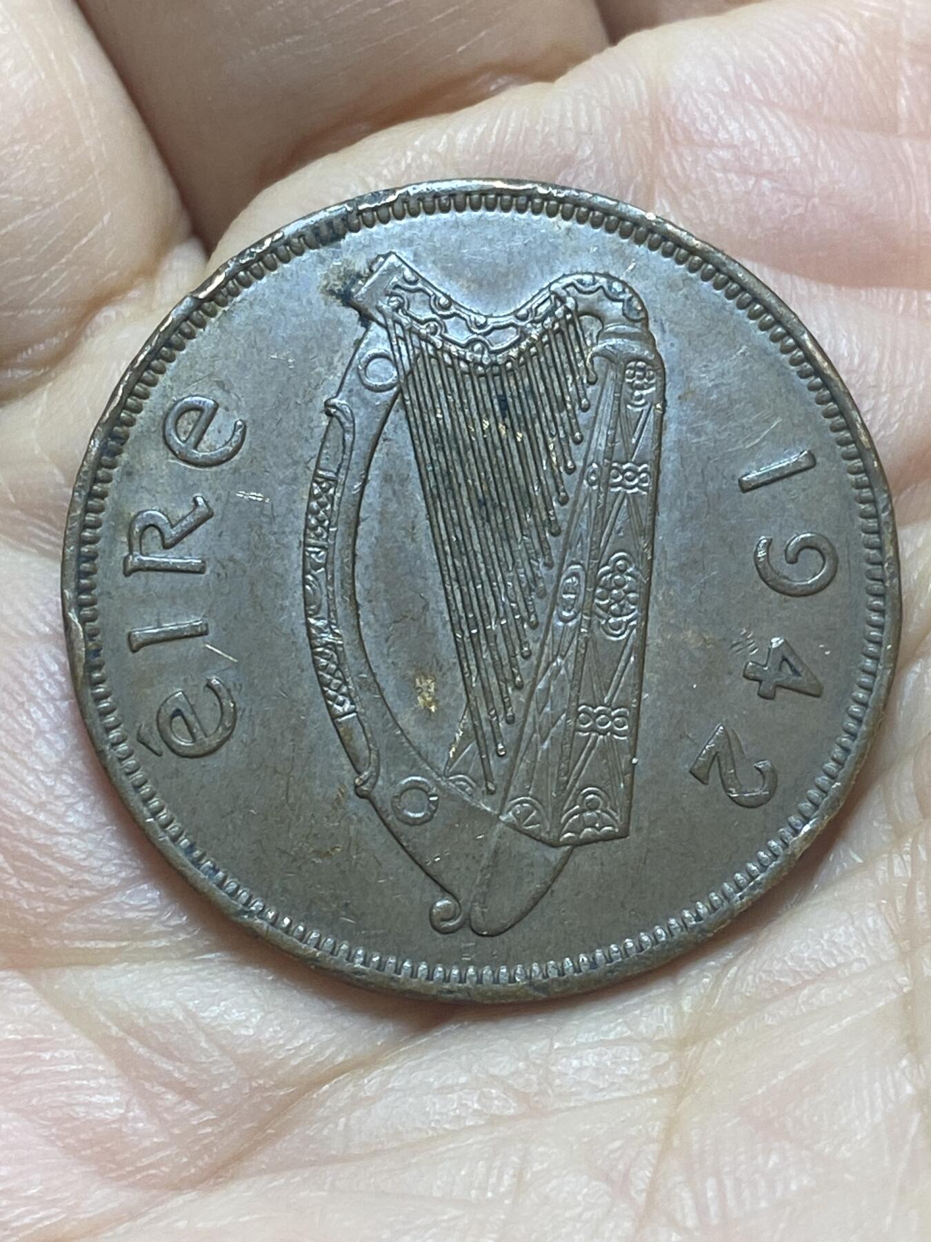 2026年第二十场(总第一百八十九场）外国好品散币场(免佣金) 爱尔兰🇮🇪1942年1便士(共和国时期第一套)