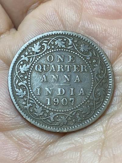 2026年第二十场(总第一百八十九场）外国好品散币场(免佣金) - 英属印度1907年1/4安娜(爱德华七世时期)