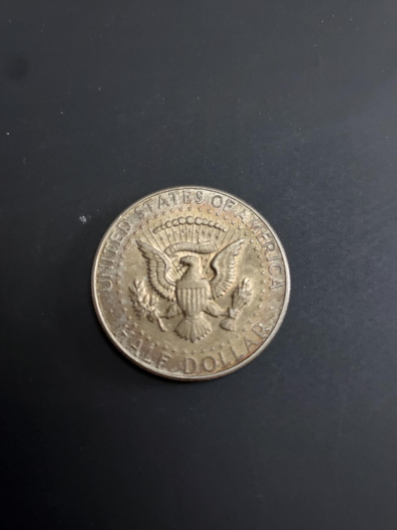 博彦收藏   2月9日 8点钱币专场 全场包邮 1968 美国半圆银币 11.3g 0.4银 